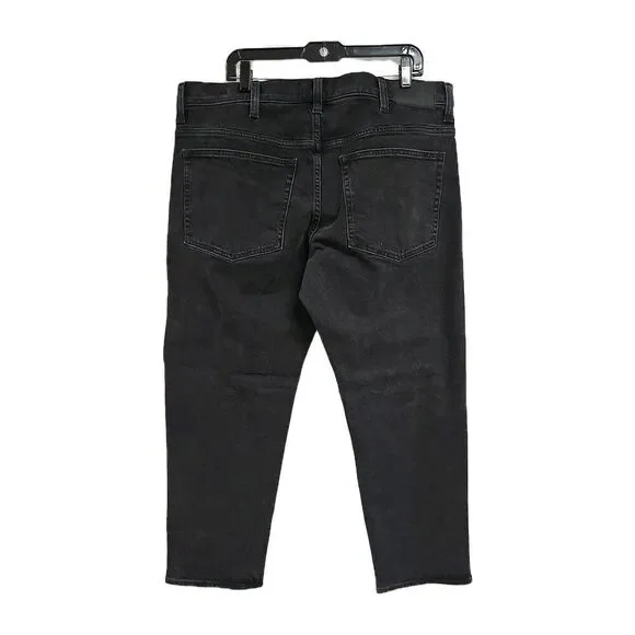 Madewell Relaxed Taper Jeans Flex Denim Black Men’s Size 38x30 NWT READ - Picture 2 of 8